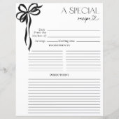 ボーエレガントブラックウォーター色ブライダルシャワーレシピ (正面)