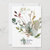 ボーエレガントブルゴーニュ海軍フローラリハーサルディナー 招待状 (裏面)