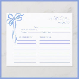 ボーエレガントブルーウォーター色ブライダルシャワーレシピ