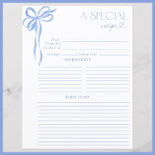 ボーエレガントブルーウォーター色ブライダルシャワーレシピ