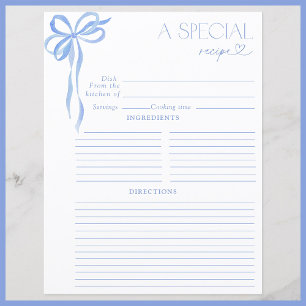 ボーエレガントブルーウォーター色ブライダルシャワーレシピ