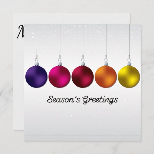 ボーエレガントブル 招待状 (正面/裏面)