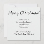 ボーエレガントブル 招待状 (裏面)