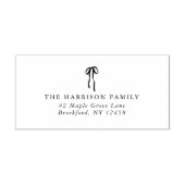 ボーエレガントホリデーファミリーアドレス セルフインキングスタンプ (デザイン)