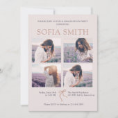 ボーエレガントボウ卒業パーティー招待状 招待状 (正面)