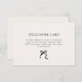 ボーエレガントミニマルグ エンクロージャーカード (正面/裏面)