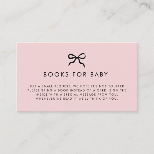 ボーエレガントミニマルビーのシャワー囲いカード エンクロージャーカード (正面)