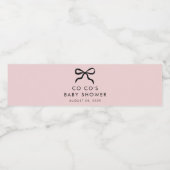 ボーエレガントミニマルビーのシャワー水瓶ラベル ペットボトルラベル (シングルラベル)