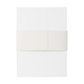 ボーエレガントミニマル結婚モノグラム 招待状ベリーバンド (裏面例)