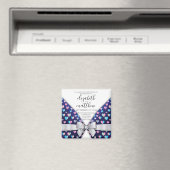 ボーエレガントモダンドとハートスペックルデザイン マグネット (インサイチュ (食洗機))