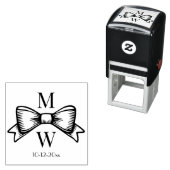 ボーエレガントリ#6Vの対結婚イニシャルDt セルフインキングスタンプ (インサイチュ)