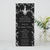 ボーエレガントルビクトリアンヴィンテージチャンデリア結婚ズ 招待状 (スタンド正面)