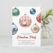 ボーエレガントルフェスティバルクリスマス |ホリデーパーティー 招待状 (スタンド正面)