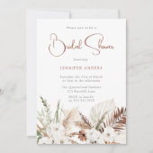 ボーエレガントーブライダルシャワーフローラ 招待状 (正面)