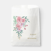 ボーエレガントー赤面ピンクウォーター色フローラ結婚ズ フェイバーバッグ (正面)