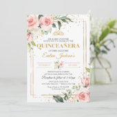 ボーエレガントー赤面ピンクローゼグリーンキンセアニェラ 招待状 (スタンド正面)