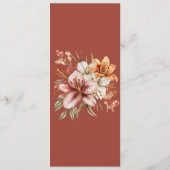 ボーエレガント秋フローラ結婚のメニュー メニュー (裏面)