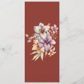 ボーエレガント秋フローラ結婚のメニュー メニュー (裏面)