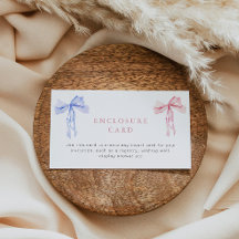 ボーエンクロージャカード性別リビールカスタムインサート