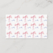 ボーエンクロージャカード性別リビールカスタムインサート エンクロージャーカード (裏面)