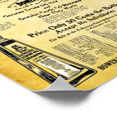 ボーエンヴィンテージヘアトニックプリント ポスター (角)