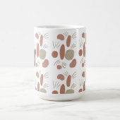 ボーオーガニックー抽象芸術石器芸術自然色 コーヒーマグカップ (中央)