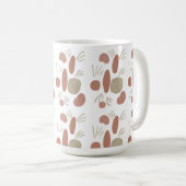 ボーオーガニックー抽象芸術石器芸術自然色 コーヒーマグカップ (正面右)