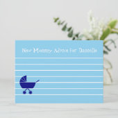 ·ボーカスタムイ·ベビー·シャワー新しいママ·アドバイス·カード 招待状 (スタンド正面)