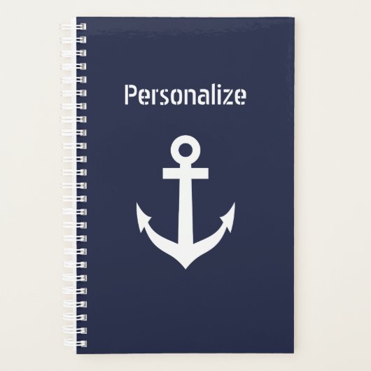 ボーカスタムト航海のいかりスパイラルプランナー プランナー手帳 (正面)