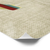 ボーカラフルホキルトヒツジデザイン ポスター (コーナー)