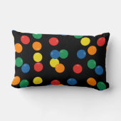 ボーカラフルルブラックパターン ランバークッション (裏面)