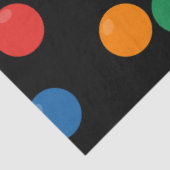 ボーカラフルルブラックパターン 薄葉紙 (詳細)