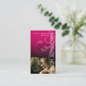 ボーカリストのソングライターの歌手のためのHeadshot 名刺 (スタンド正面)