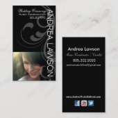 ボーカリストのソングライターの歌手の写真のためのHeadshot 名刺 (正面/裏面)