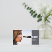 ボーカリストのミュージシャンのための歌手のHeadshot 名刺 (スタンド正面)