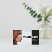 ボーカリストのミュージシャンのための歌手のHeadshot 名刺 (スタンド正面)