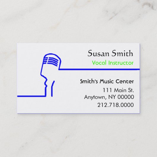 ボーカリストの名刺 名刺 (正面)