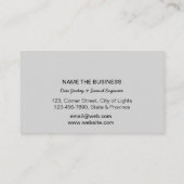 ボーカリストの歌手DJの音楽の先生のマイクロフォンの金ゴールド 名刺 (裏面)