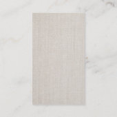 ボーカリストシンガーミュージカルクレフ、 音符記号ロゴリネン音楽 名刺 (裏面)