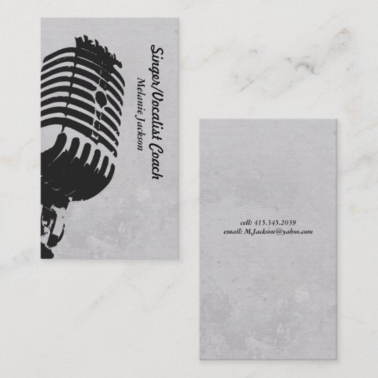 ボーカリストテクスチャ 名刺 (正面/裏面)