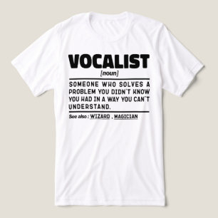 ボーカリスト名詞定義音声パフォーマおもしろいー トライブレンドTシャツ