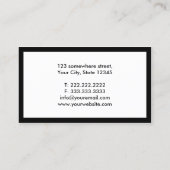 ボーカリスト平野縁ど黒 名刺 (裏面)