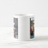 ボーカリスト音楽ユーモアおもしろいパンコーヒーマグ コーヒーマグカップ (中央)