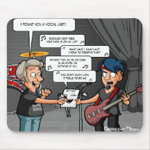 ボーカリスト音楽ユーモアのおもしろいなマウスパッド