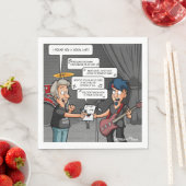 ボーカリスト音楽ユーモアプおもしろいンパーティーナプキン スタンダードランチョンナプキン (インサイチュ)