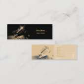 ボーカリスト – ビジネスプロファイルカード スキニー名刺 (正面/裏面)