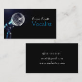 ボーカリスト、単独歌手性能のエンターテイメント 名刺 (正面/裏面)