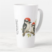 ボーカルアカゲラ カフェラテマグ (右アングル)