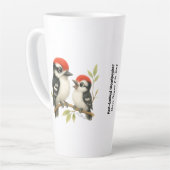 ボーカルアカゲラ カフェラテマグ (左アングル)