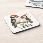 ボーカルアカゲラ コースター (左側)